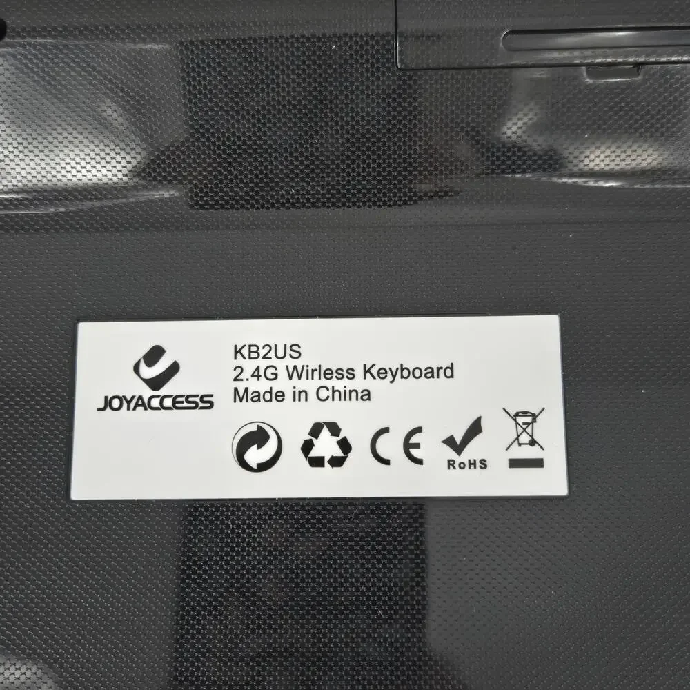 JoyAccess KB2 Slim Full Wireless Keyboard Gray & Silver with USB Receiver